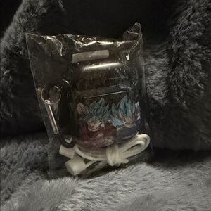 Anime Character Earbud Case with Blue and Red Artwork